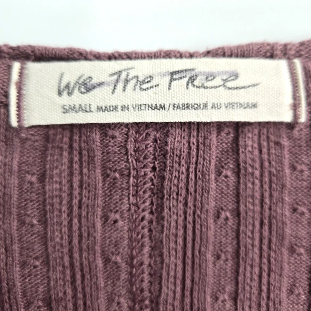 Free People Sunset Tee‎ Chocolate Merlot Long Sleeve